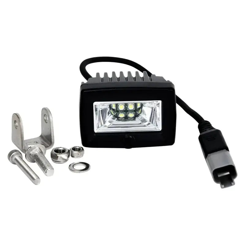 KC HiLiTES C-Series 2in. C2 LED Light 20w Area Flood Beam (Pair Pack System) - Black - 328