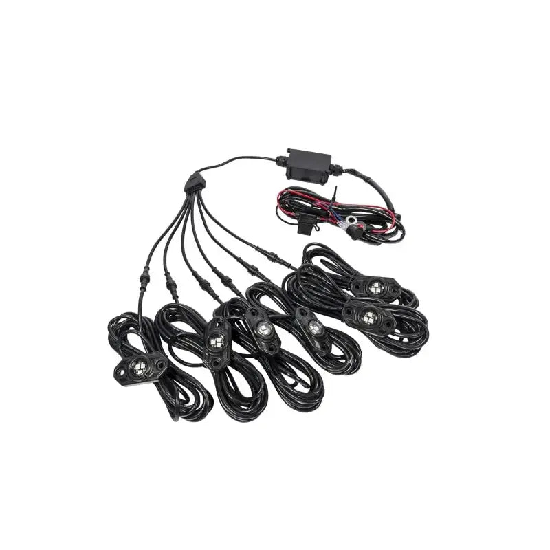 KC HiLiTES C-Series RGB LED Rock Light Kit (Incl. Wiring) - Set of 6 - 339