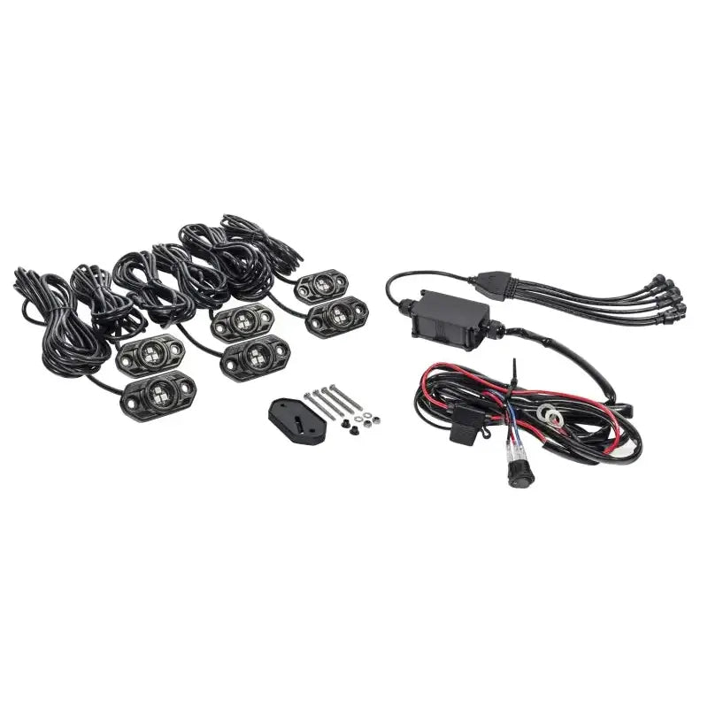 KC HiLiTES C-Series RGB LED Rock Light Kit (Incl. Wiring) - Set of 6 - 339