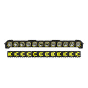 Black and yellow LED light bar covers on the KC HiLiTES FLEX ERA LED 30in. Light Bar