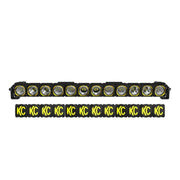 Black and yellow LED light bar covers on the KC HiLiTES FLEX ERA LED 30in. Light Bar