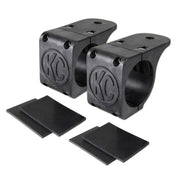 KC HiLiTES 73071 KC HiLiTES Universal Tube Clamp Light Mount Bracket Set / 1.75in. to 2in. Bar (Pair) - 73071