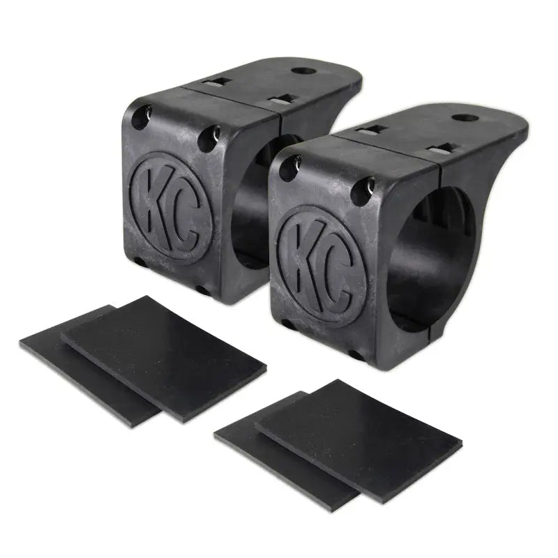 KC HiLiTES 73071 KC HiLiTES Universal Tube Clamp Light Mount Bracket Set / 1.75in. to 2in. Bar (Pair) - 73071