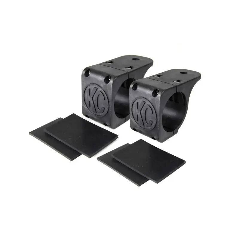 KC HiLiTES 73081 KC HiLiTES Universal Tube Clamp Light Mount Bracket Set / 2.25in. to 2.5in. Bar (Pair) - 73081