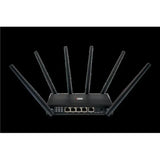 Black KC1000 King King Passport Mobile Cellular Router with six antennas for better coverage