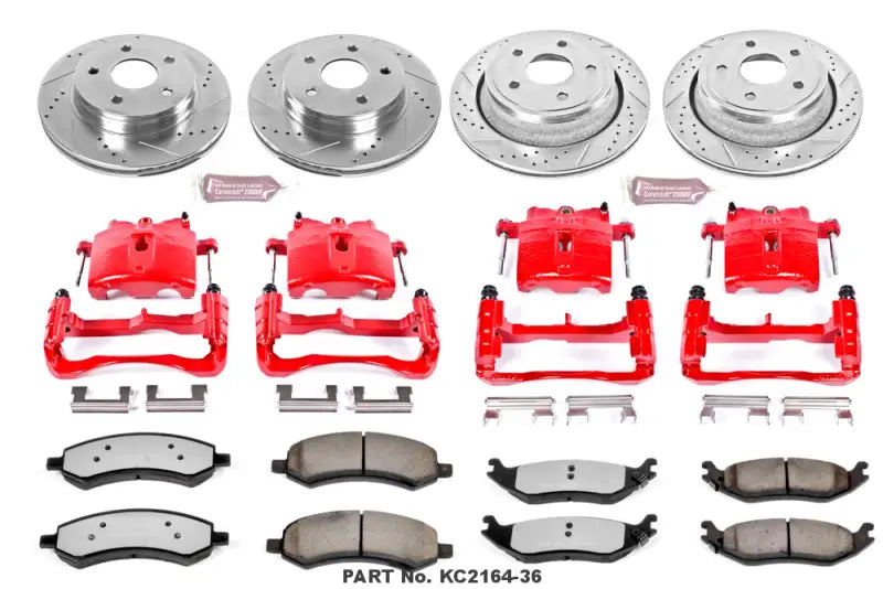 KC2164-36 Powerstop Z36 1-Click Kit W/Caliper