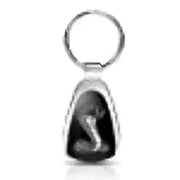 Silver snake keychain for KCK.COB Auto Gold Cobra Teardrop Key Fob accessory