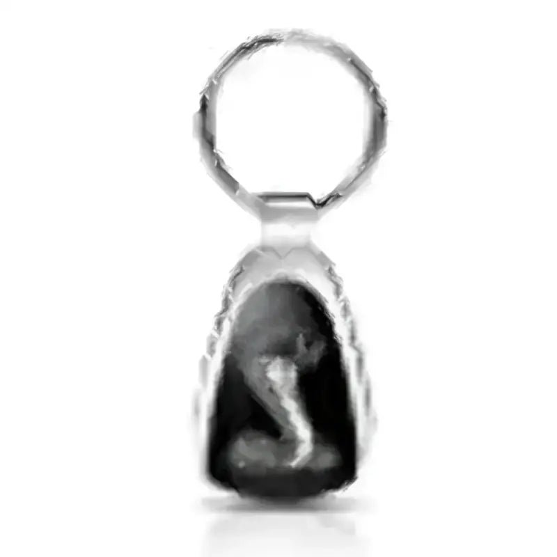 Silver snake keychain attached to KCK.COB Auto Gold Cobra Key Fob for car keys