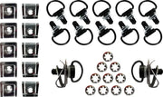 Quick Release Fasteners 14Mm 10/Pk Black