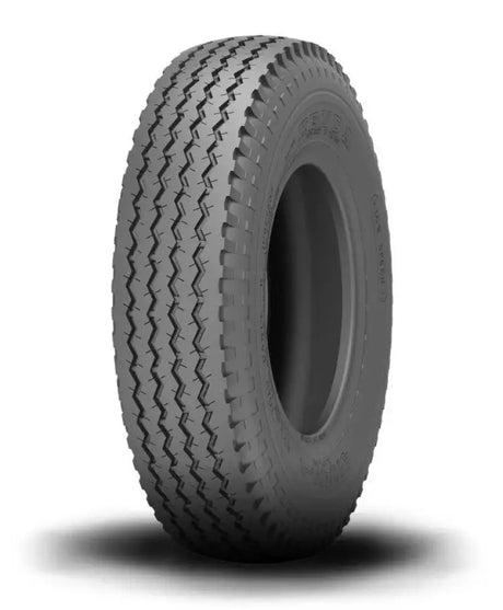 Gray Kenda K371 Utility Bias tire with zigzag tread for utility bias tires