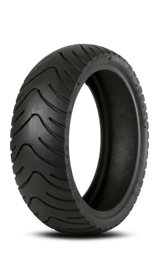 Black motorcycle tire with tread from Kenda K413 rear tires 4PR 51J model
