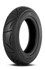 Black motorcycle tire from Kenda K453 Scooter Tire 110/70-12 47L for scooters