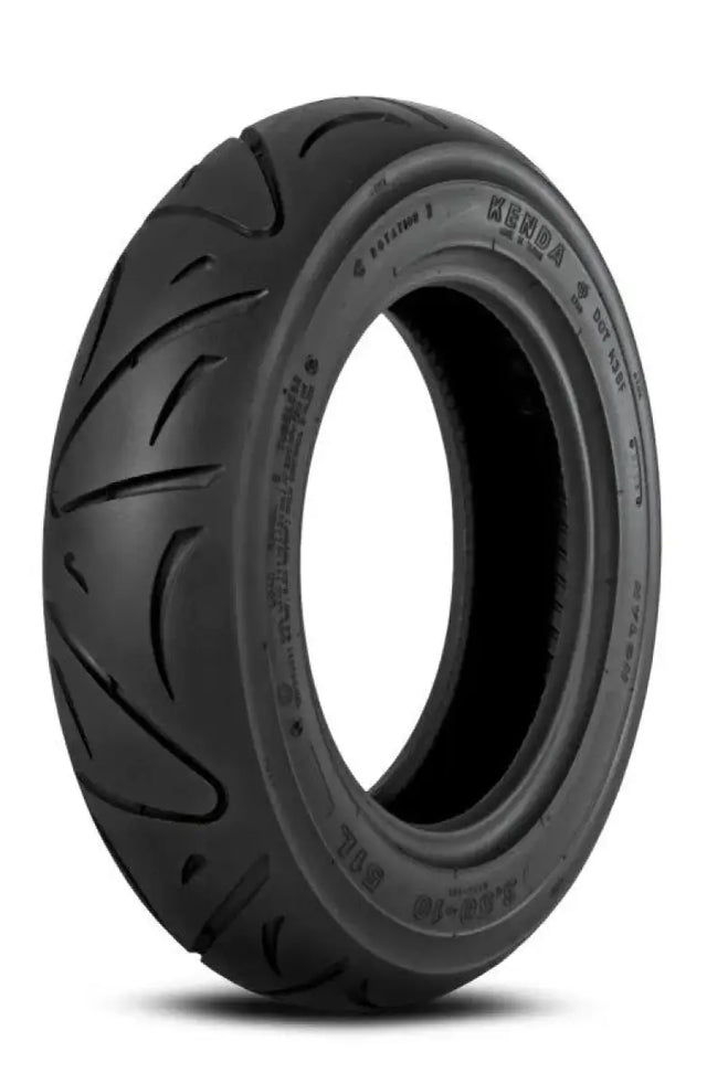 Black motorcycle tire from Kenda K453 Scooter Tire 110/70-12 47L for scooters