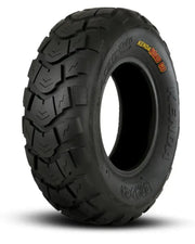 Black motorcycle tire from Kenda K572 Road series, perfect for the Kenda K572 front tires