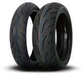 Black motorcycle tires for sport touring, Kenda KM1 Sport Touring Radial Rear Tires