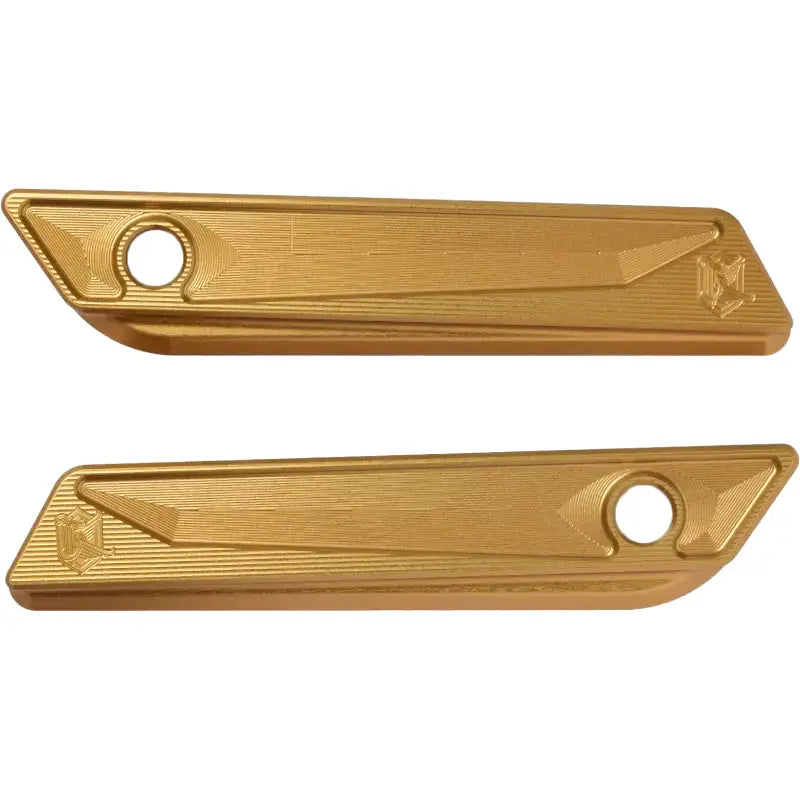 KENS FACTORY KFL-31G Saddle Bag Hinge Cover in Gold for 2014-2024 CVO Road Glide - KENS FACTORY