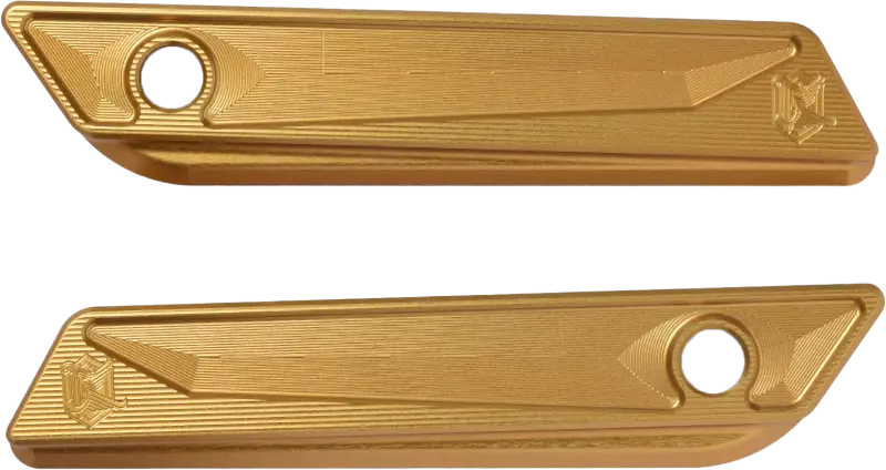 KENS FACTORY KFL-31G Saddle Bag Hinge Cover in Gold for 2014-2024 CVO Road Glide - KENS FACTORY