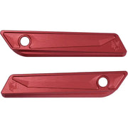 KENS FACTORY KFL-31R Saddle Bag Hinge Cover - Red for 2014-2024 Harley-Davidson CVO Road Glide - KENS FACTORY