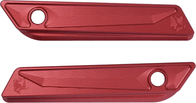 KENS FACTORY KFL-31R Saddle Bag Hinge Cover - Red for 2014-2024 Harley-Davidson CVO Road Glide - KENS FACTORY