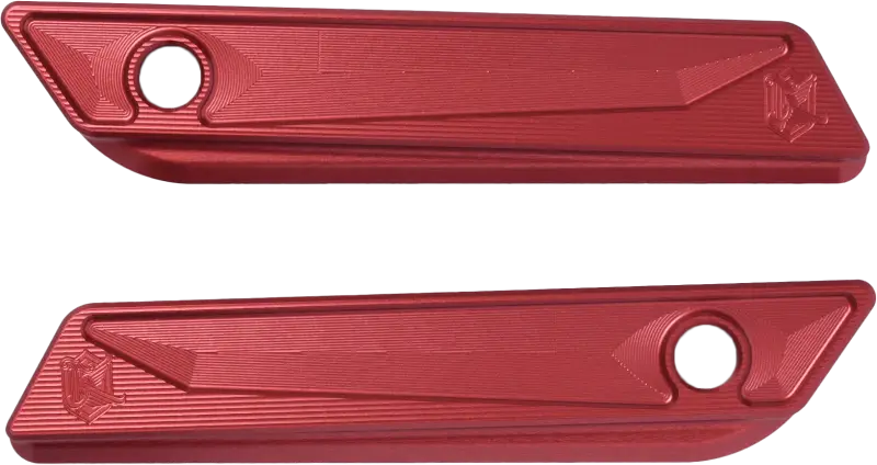 KENS FACTORY KFL-31R Saddle Bag Hinge Cover - Red for 2014-2024 Harley-Davidson CVO Road Glide - KENS FACTORY