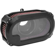 KENS FACTORY NXT-05B Next Level Air Cleaner with Transparent Glass for 2023 CVO & 2024 RG FLHX - Matte Black Finish - KENS FACTORY