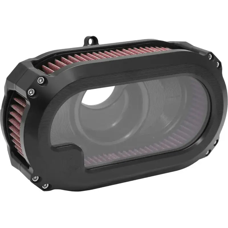 KENS FACTORY NXT-05B Next Level Air Cleaner with Transparent Glass for 2023 CVO & 2024 RG FLHX - Matte Black Finish - KENS FACTORY