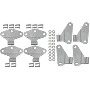 Kentrol 40581 Kentrol 07-18 Jeep Wrangler JK Body Door Hinge Set 8 Pieces 4 Door Bare Grey