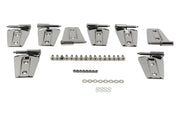 Kentrol 07-18 Jeep Wrangler JK Door Hinge Set 8 Pieces 4 Door- Polished Silver - Truck & Automotive