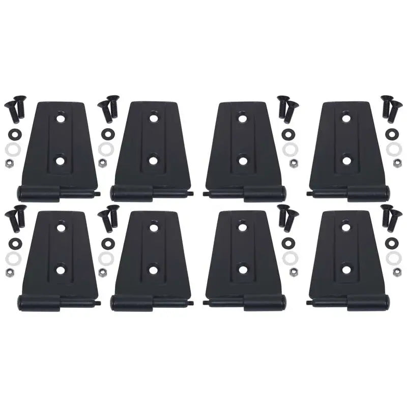 Kentrol 80576 Kentrol 07-18 Jeep Wrangler JK Door Hinge Set 8 Pieces 4 Door - Textured Black