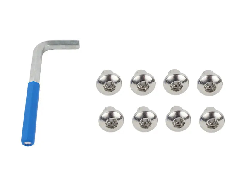 Kentrol 07-18 Jeep Wrangler JK OEM Anti-Theft Door Nuts 4 - Polished Silver - Truck & Automotive