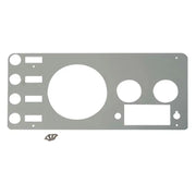 Kentrol 30412 Kentrol 77-86 Jeep CJ Gauge Cover - Polished Silver