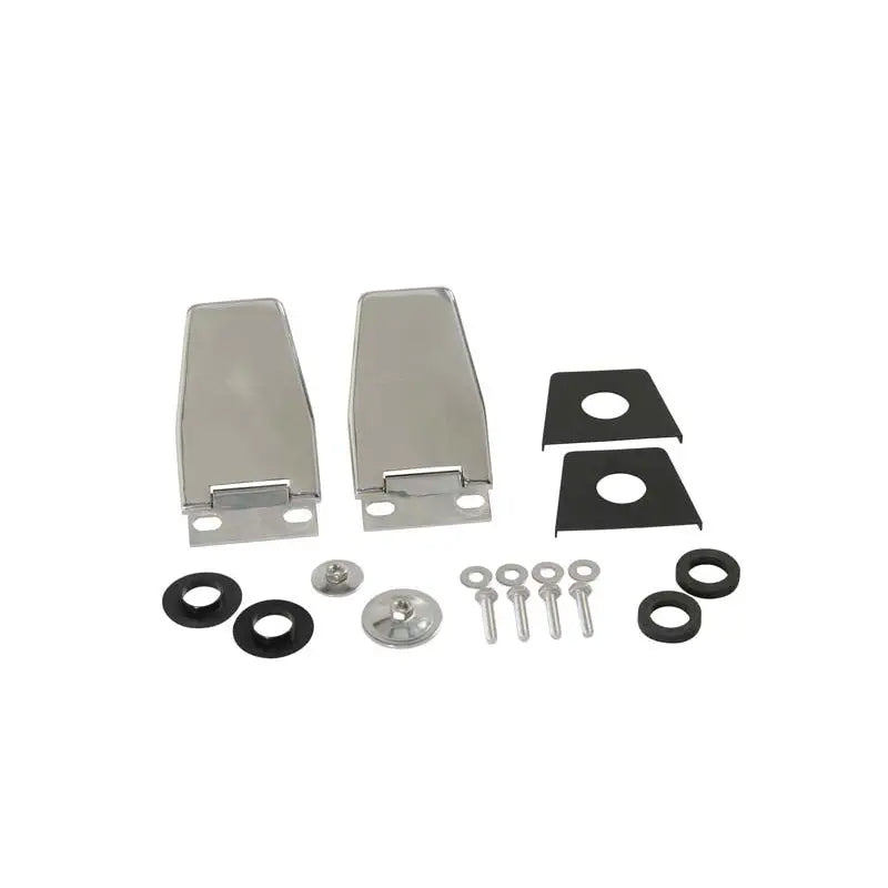 Kentrol 30516 Kentrol 87-06 Jeep Wrangler TJ/YJ Hardtop Liftgate Hinge Pair - Polished Silver