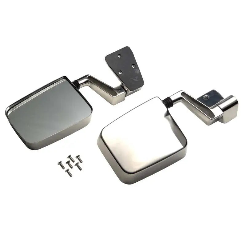 Kentrol 30475 Kentrol 88-06 Jeep Wrangler YJ/TJ Mirror Kit Pair - Polished Silver