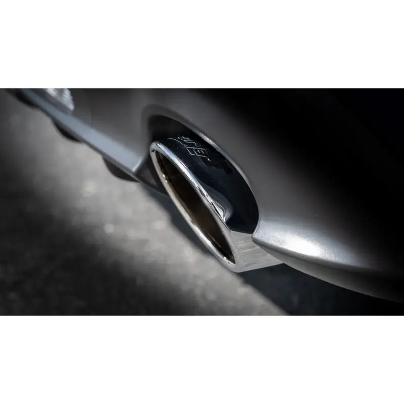 Keystone 140909 Exhaust System Kit T-304 Stainless Steel; With Muffler; 2-1/2 Inch Pipe Diameter; Single Exhaust With Dual Exit; Single Split Rear Exit; 5 Inch Chrome On T-304 Stainless Steel Tips