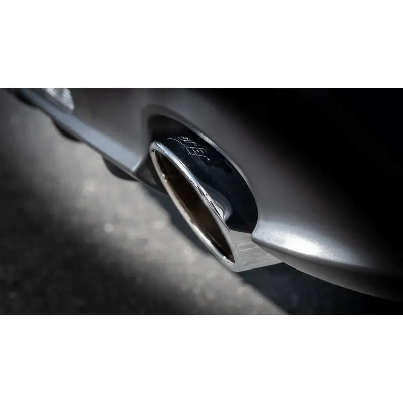Keystone 140910 Exhaust System Kit T-304 Stainless Steel; With Muffler; 2-1/2 Inch Pipe Diameter; Single Exhaust With Dual Exit; Single Split Rear Exit; 5 Inch Chrome On T-304 Stainless Steel Tips