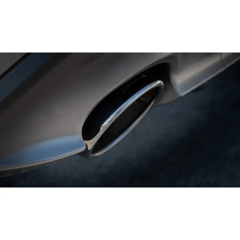 Keystone 140910BC Exhaust System Kit T-304 Stainless Steel; With Muffler; 2-1/2 Inch Pipe Diameter; Single Exhaust With Dual Exit; Single Split Rear Exit; 5 Inch Black Chrome On T-304 Stainless Steel Tips