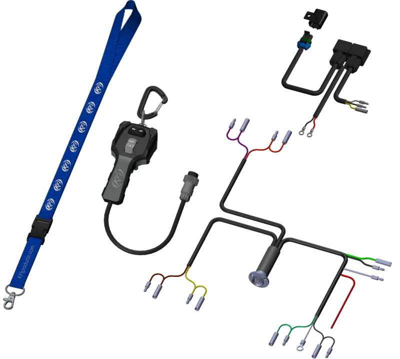 Kit Act Hand Remote Single Actuator And Winch - KFI