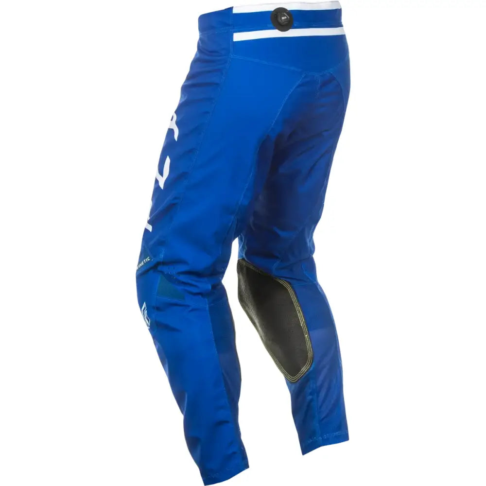 Blue motocross pants Kinetic Center Navy White designed for off-road riding gear