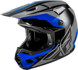 Kinetic Crest Helmet Grey/Black/Blue Lg - FLY RACING