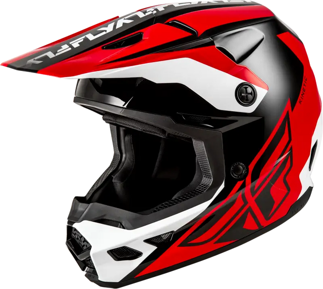 Kinetic Crest Helmet Red/Black/White Md - FLY RACING