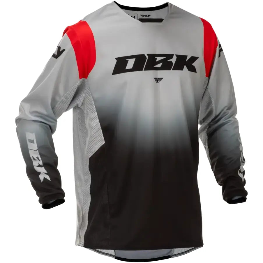 Kinetic Dbk Jersey Grey/Black/Red Md - FLY RACING