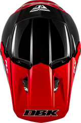 Kinetic Dbk Helmet Black/Red/Grey Md - FLY RACING