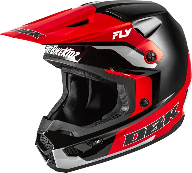 Kinetic Dbk Helmet Black/Red/Grey Md - FLY RACING