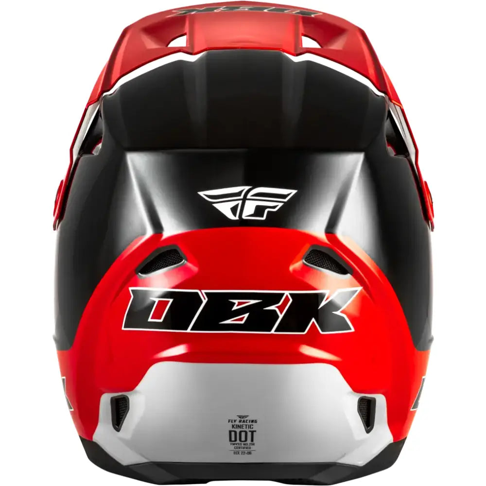 Kinetic Dbk Helmet Black/Red/Grey Lg - FLY RACING