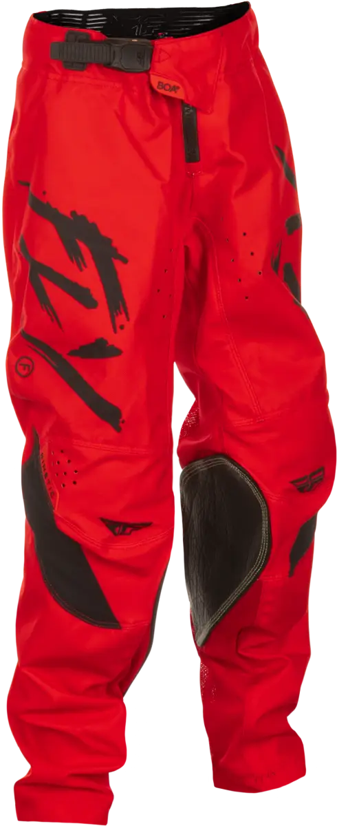 Kinetic Stoke Pant Ca/Ny Red/Black Sz 22 - FLY RACING