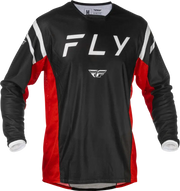 Kinetic Mesh Center Jersey Black/White/Red Lg - FLY RACING