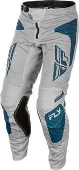 Kinetic Mesh Sym Pants Grey/Blue Sz 40 - FLY RACING