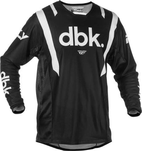 Kinetic Mesh Dbk Jersey Black/White Sm - FLY RACING