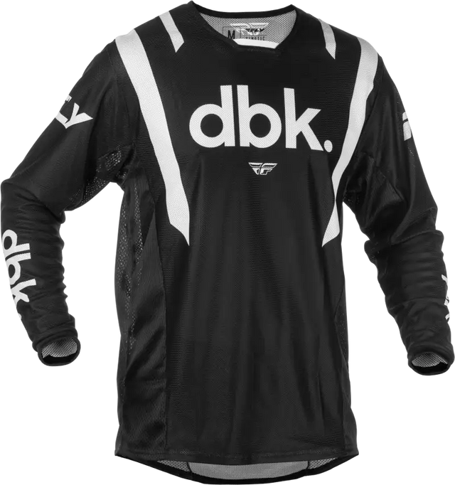 Kinetic Mesh Dbk Jersey Black/White Sm - FLY RACING