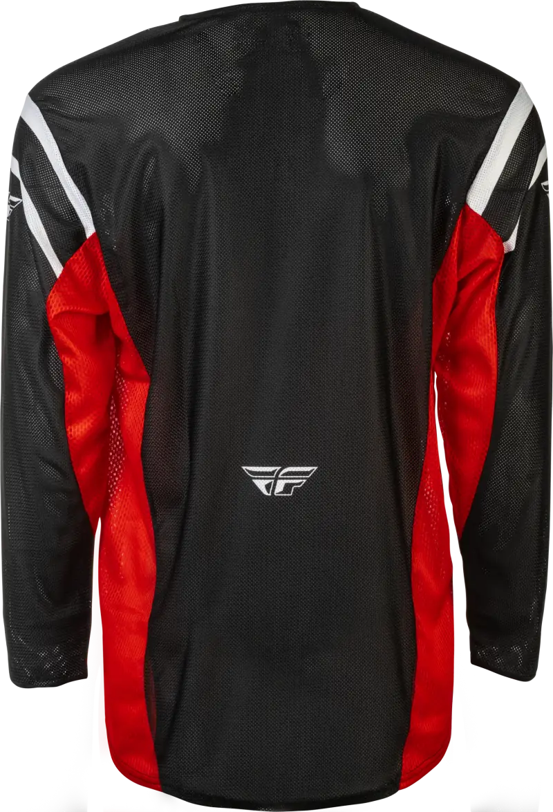 Kinetic Mesh Center Jersey Black/White/Red Md - FLY RACING